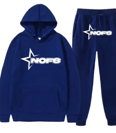blue nofs tracksuit front view complete set