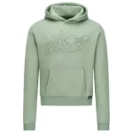 olive green nofs hoodie front view