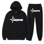 black nofs tracksuit front view premium