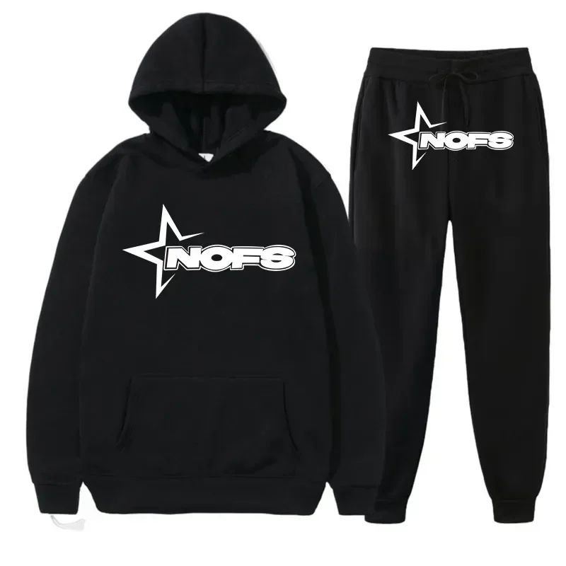 black nofs tracksuit front view premium