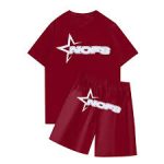 Maroon Nofs shorts front view