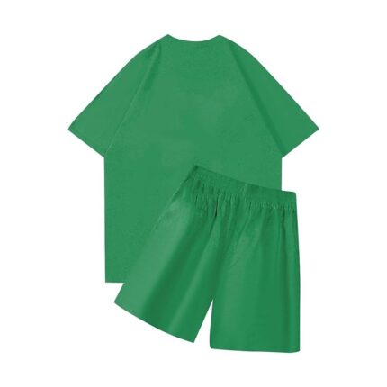 Green Nofs shorts set back view