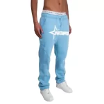 nofs joggers baby blue front view