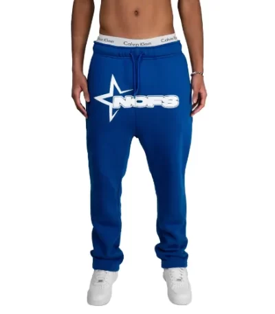 nofs sweatpants blue front view