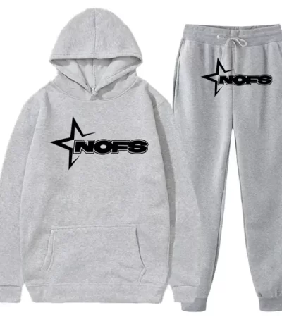 light grey nofs tracksuit front view