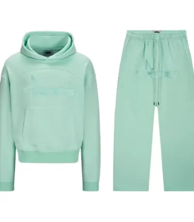 tone in tone mint nofs tracksuit front