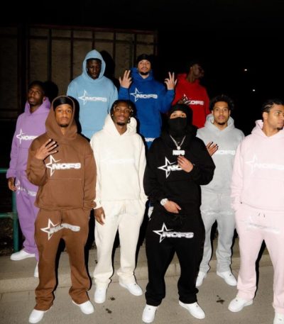 man wearing brown tracksuit