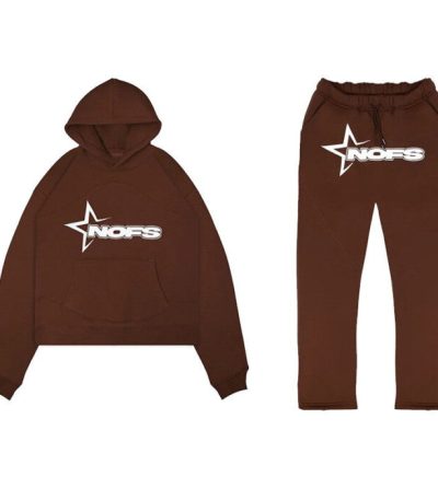 brown nofs tracksuit front
