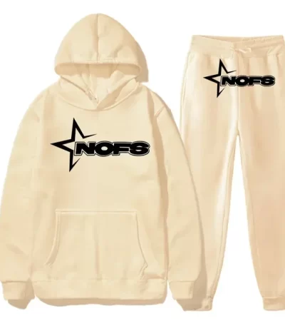 creme nofs tracksuit front