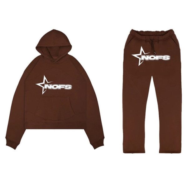 brown nofs tracksuit front