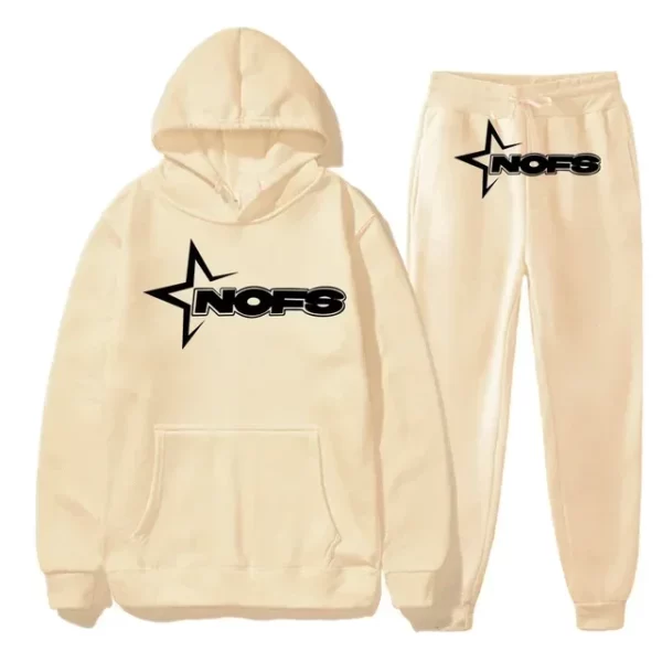 creme nofs tracksuit front