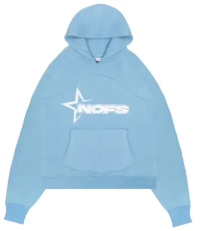 none of us hoodie baby blue front view