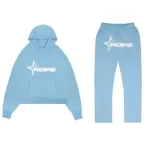 baby blue nofs tracksuit front view unisex